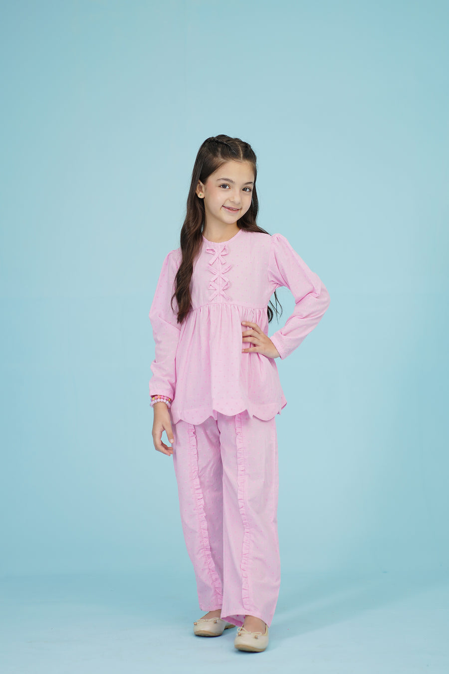 PEPLUM PINK CO-ORD SET
