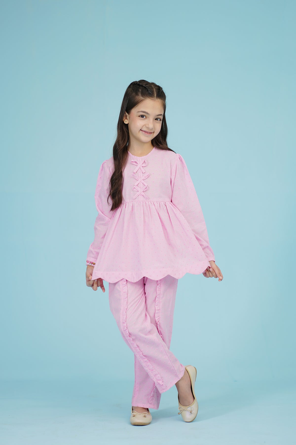 PEPLUM PINK CO-ORD SET