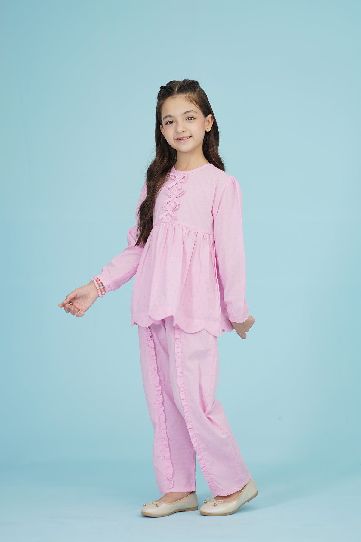 PEPLUM PINK CO-ORD SET