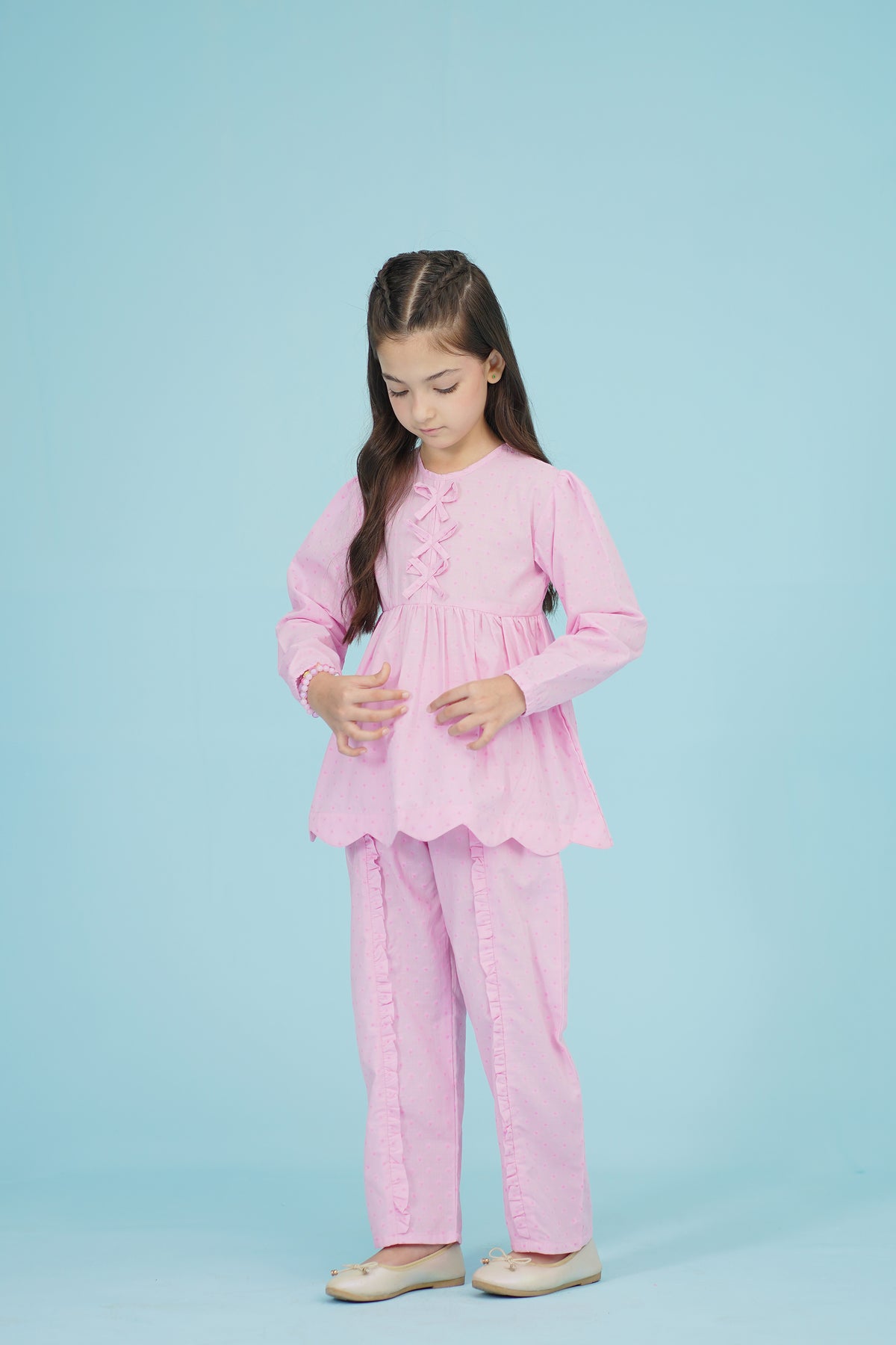 PEPLUM PINK CO-ORD SET