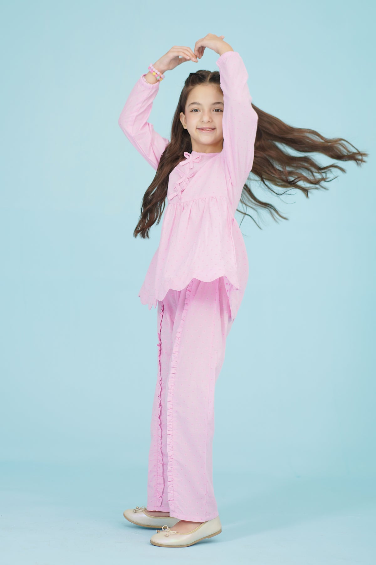 PEPLUM PINK CO-ORD SET