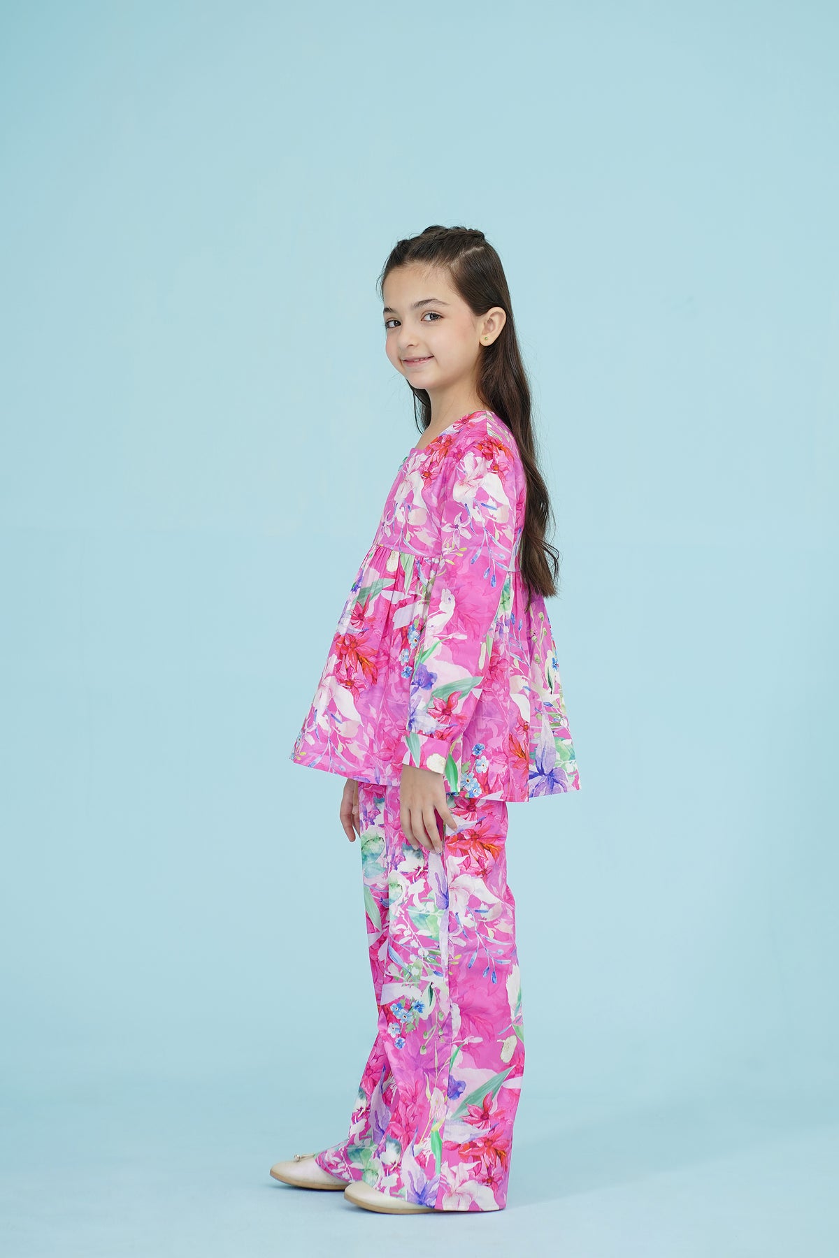 FLORAL PRINTED PINK CO-ORD SET
