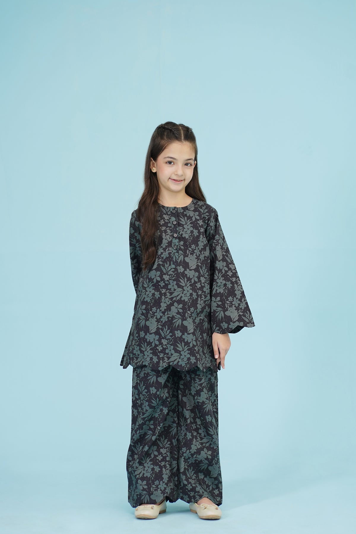 BLACK FLORAL CO-ORD SET