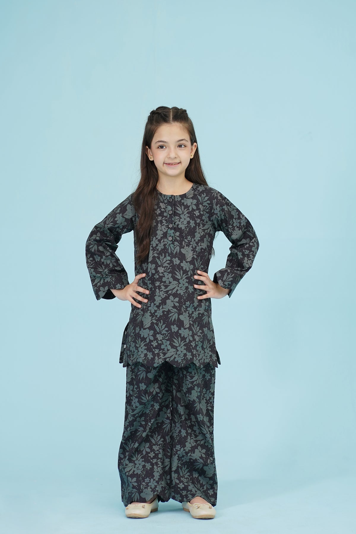 BLACK FLORAL CO-ORD SET