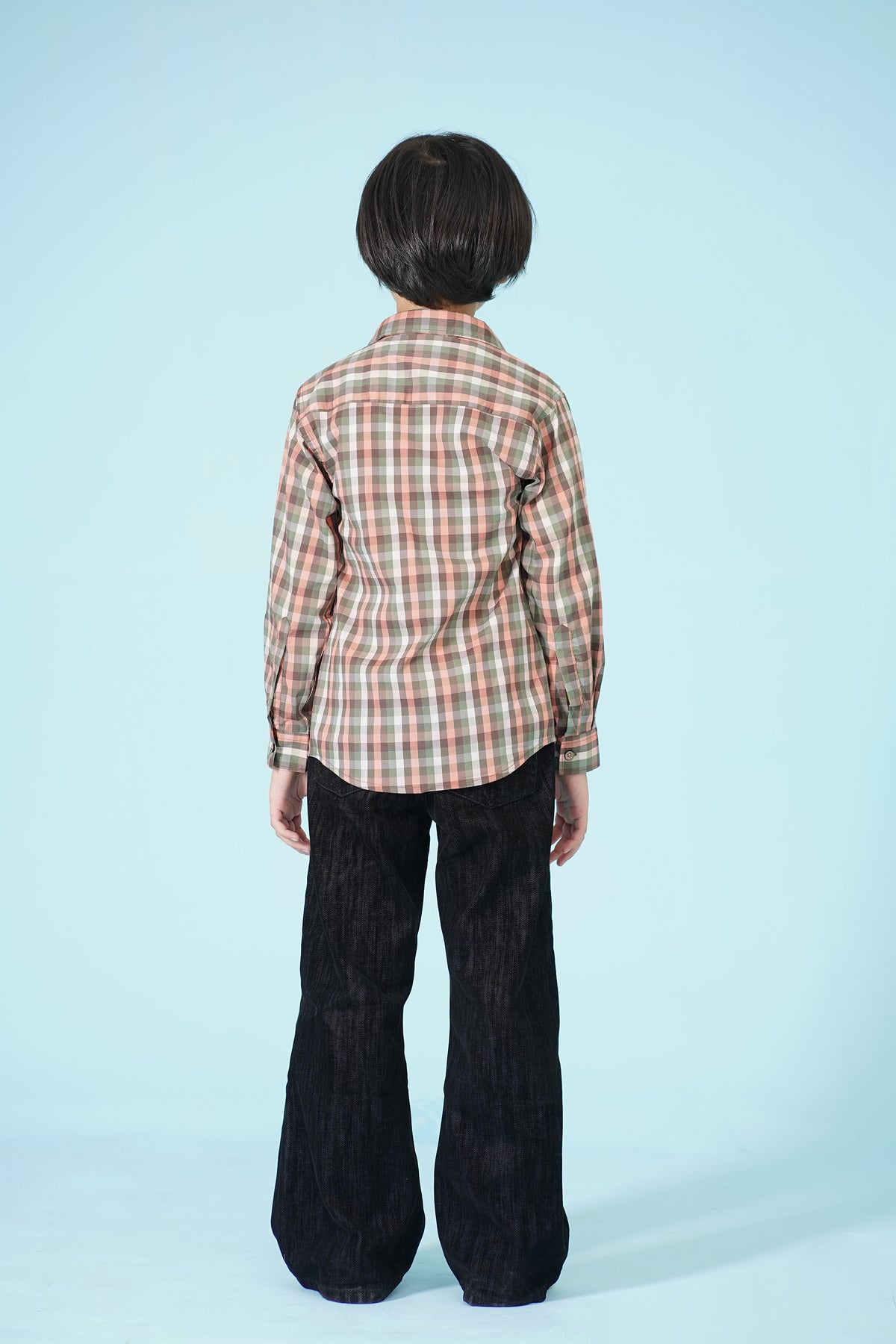 CHECKERD OLIVE SHIRT