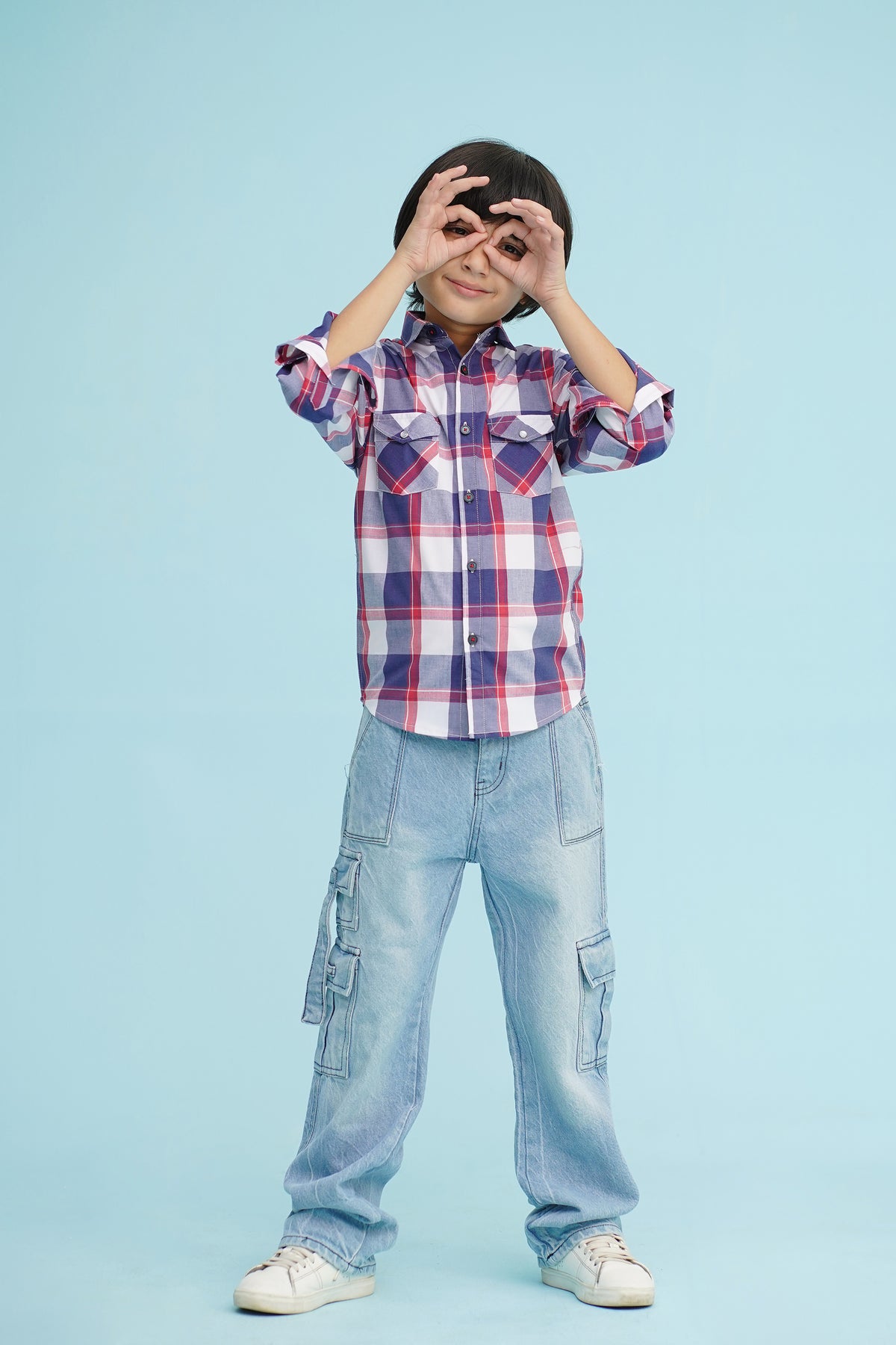 CHECKERD NAVY SHIRT Reality