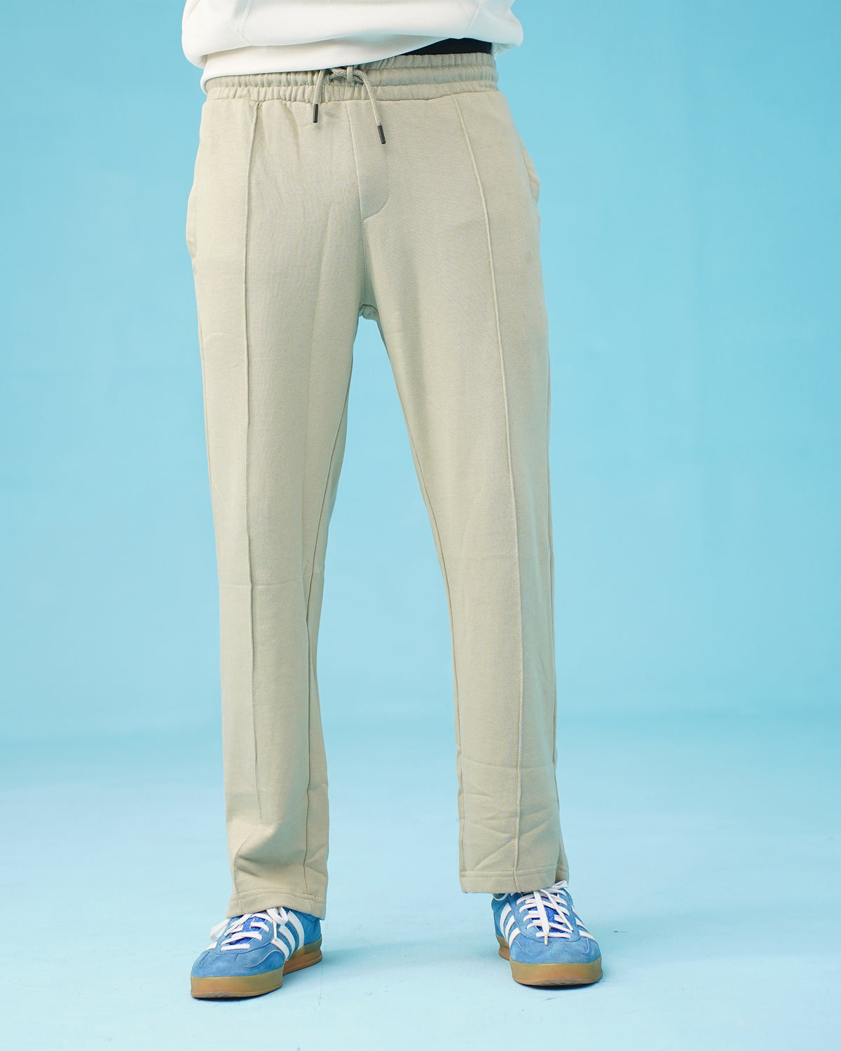 TERRY TAPERED LIGHT GREEN TROUSER
