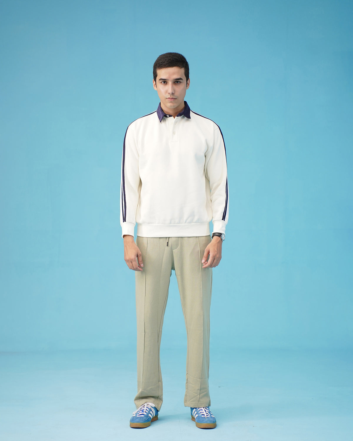 CONTRAST COLLAR JUMPER