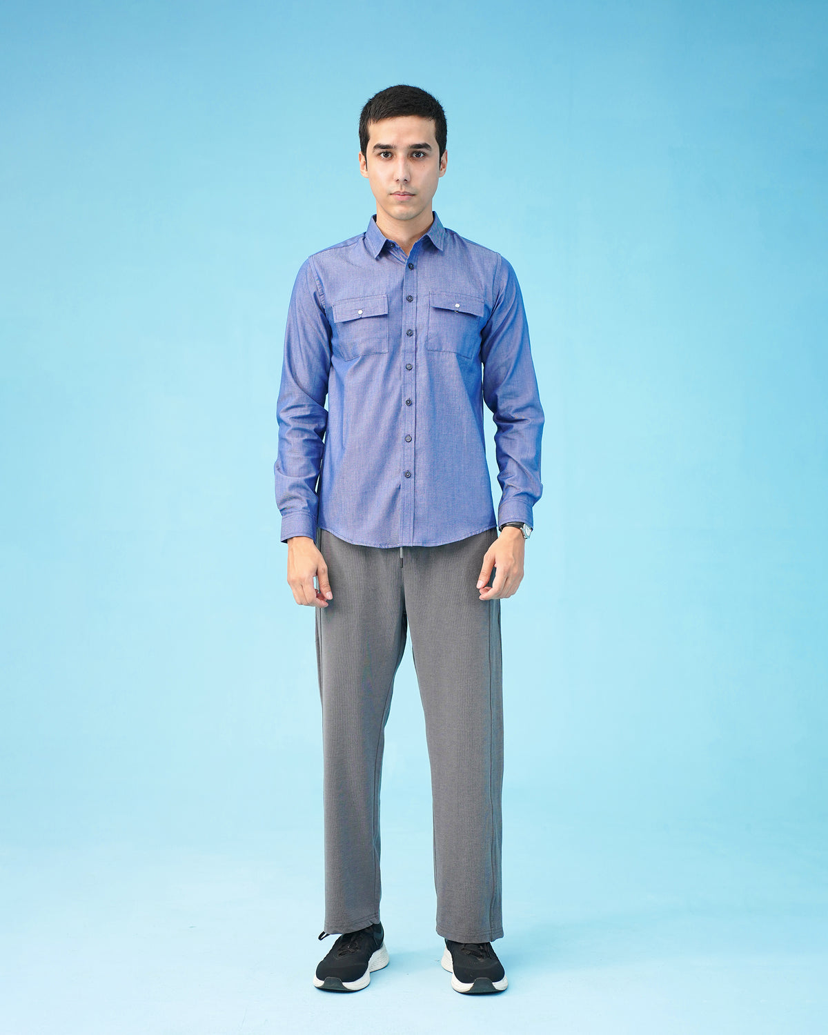 BUTTON DOWN blue SHIRT