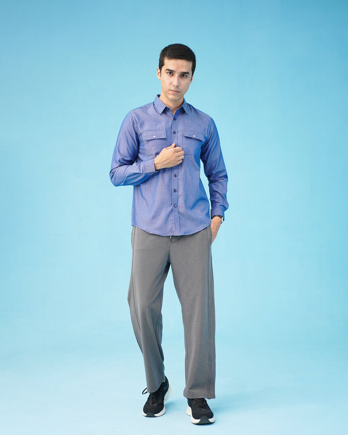 BUTTON DOWN blue SHIRT