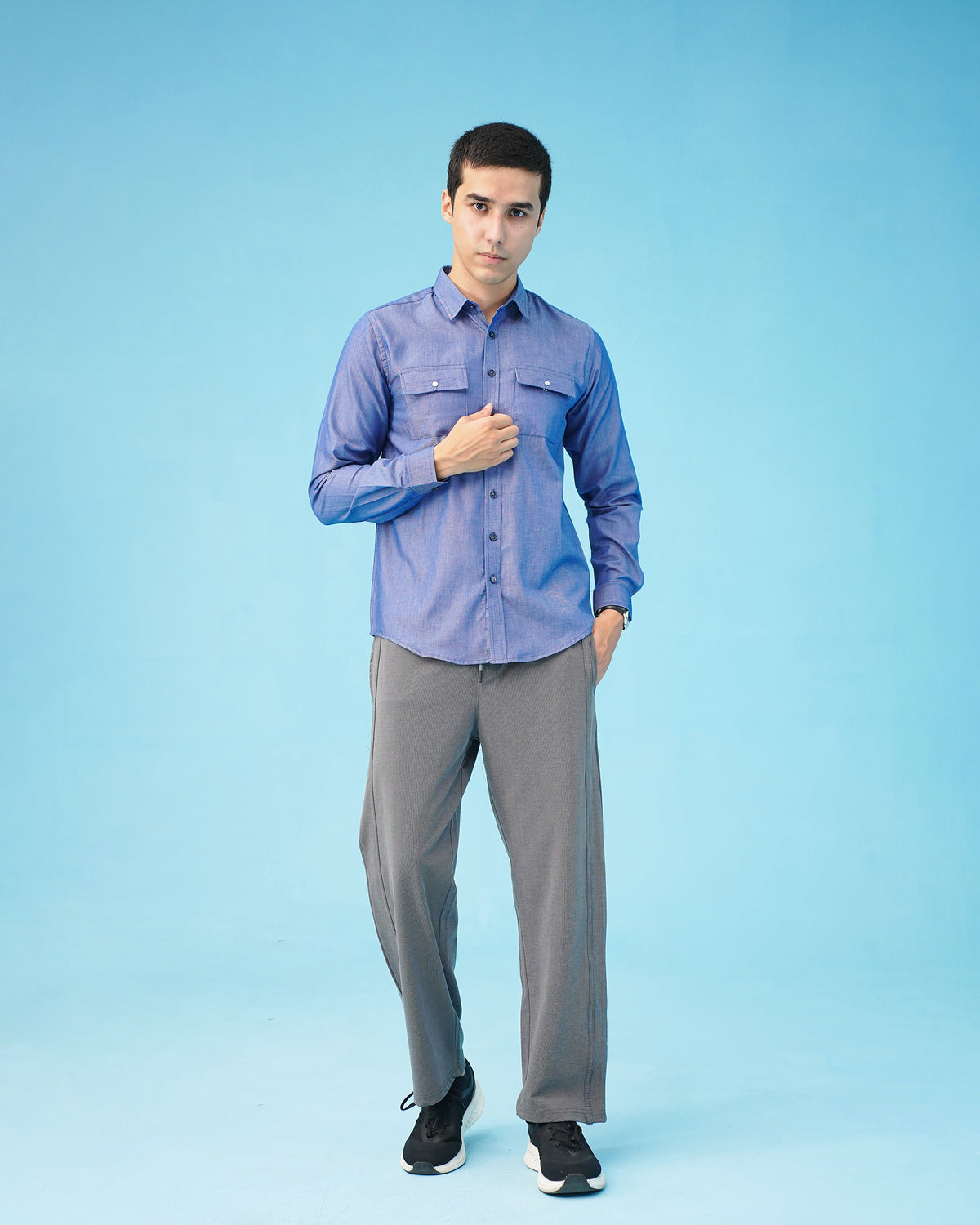 BUTTON DOWN blue SHIRT Reality