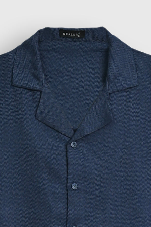 MEN NAVY CASUAL SHIRT Reality