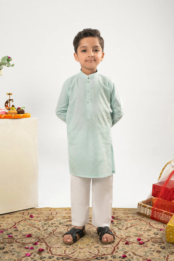 BOYS SEE GREEN KURTA Reality