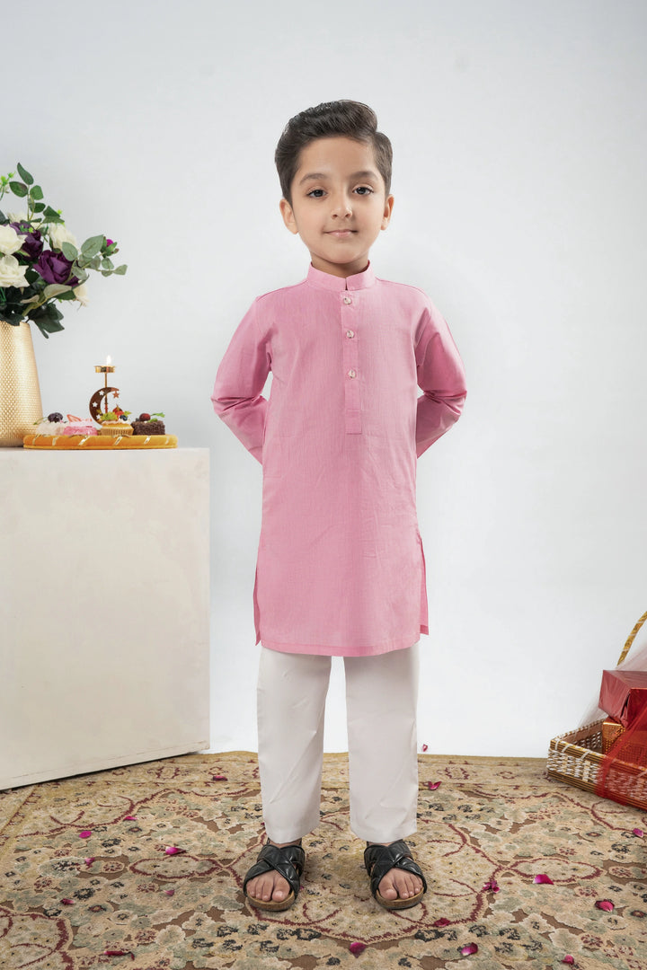 BOYS LIGHT PINK KURTA Reality