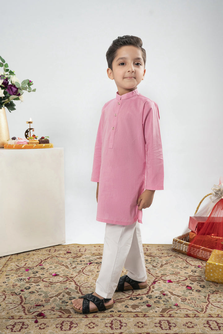 BOYS LIGHT PINK KURTA Reality