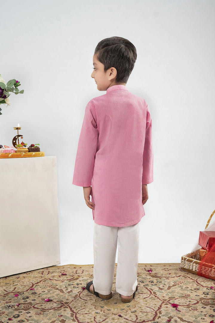 BOYS LIGHT PINK KURTA Reality