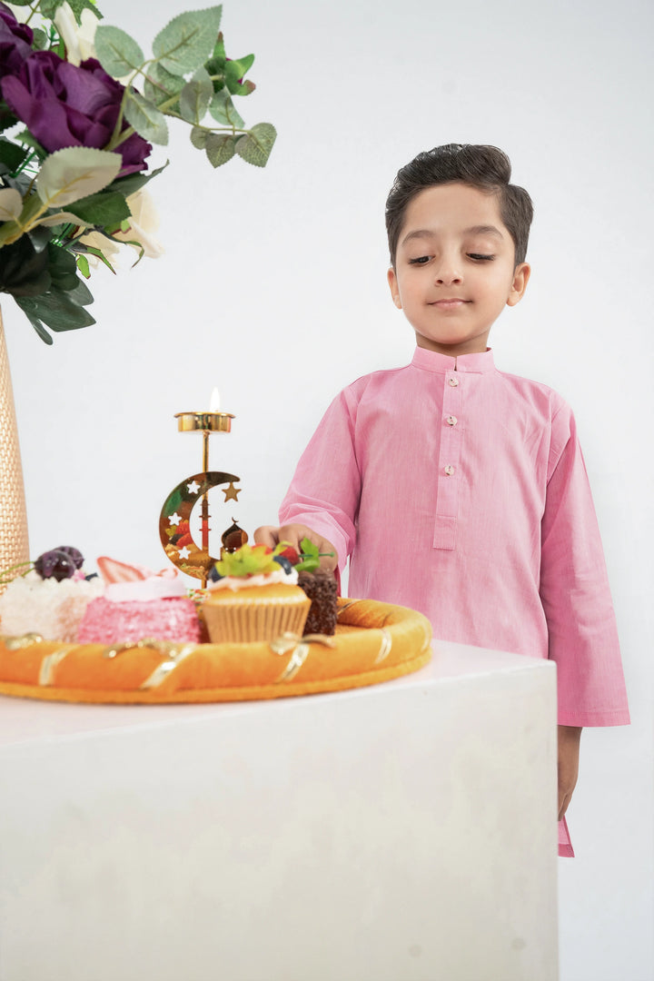 BOYS LIGHT PINK KURTA Reality