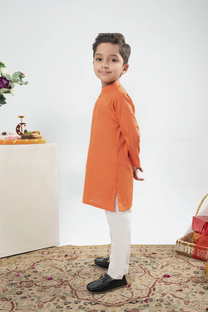 BOYS ORANGE KURTA Reality