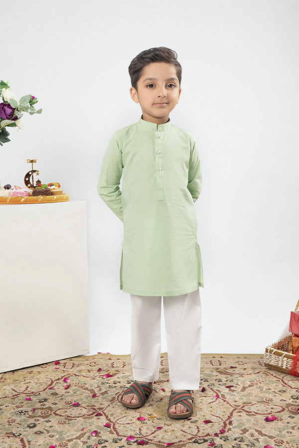 BOYS LIGHT GREEN KURTA Reality