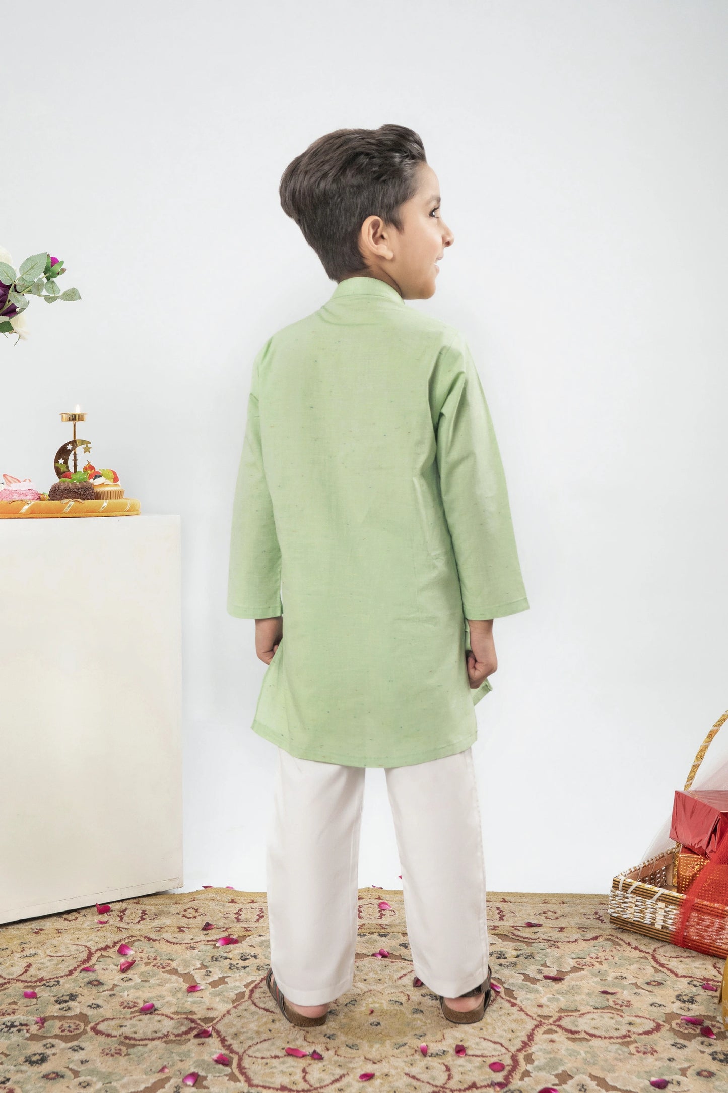 BOYS LIGHT GREEN KURTA Reality
