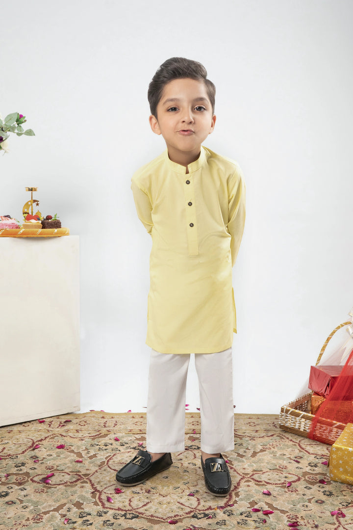 BOYS LEMON KURTA Reality