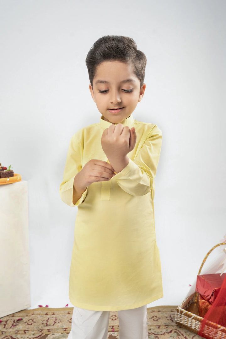 BOYS LEMON KURTA Reality