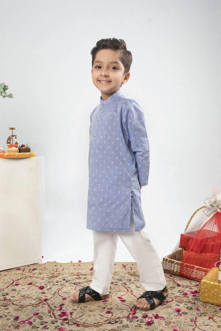 BOYS BLUE KURTA Reality