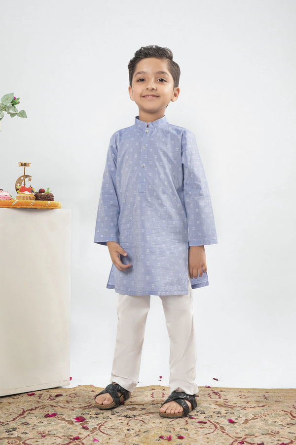 BOYS BLUE KURTA Reality