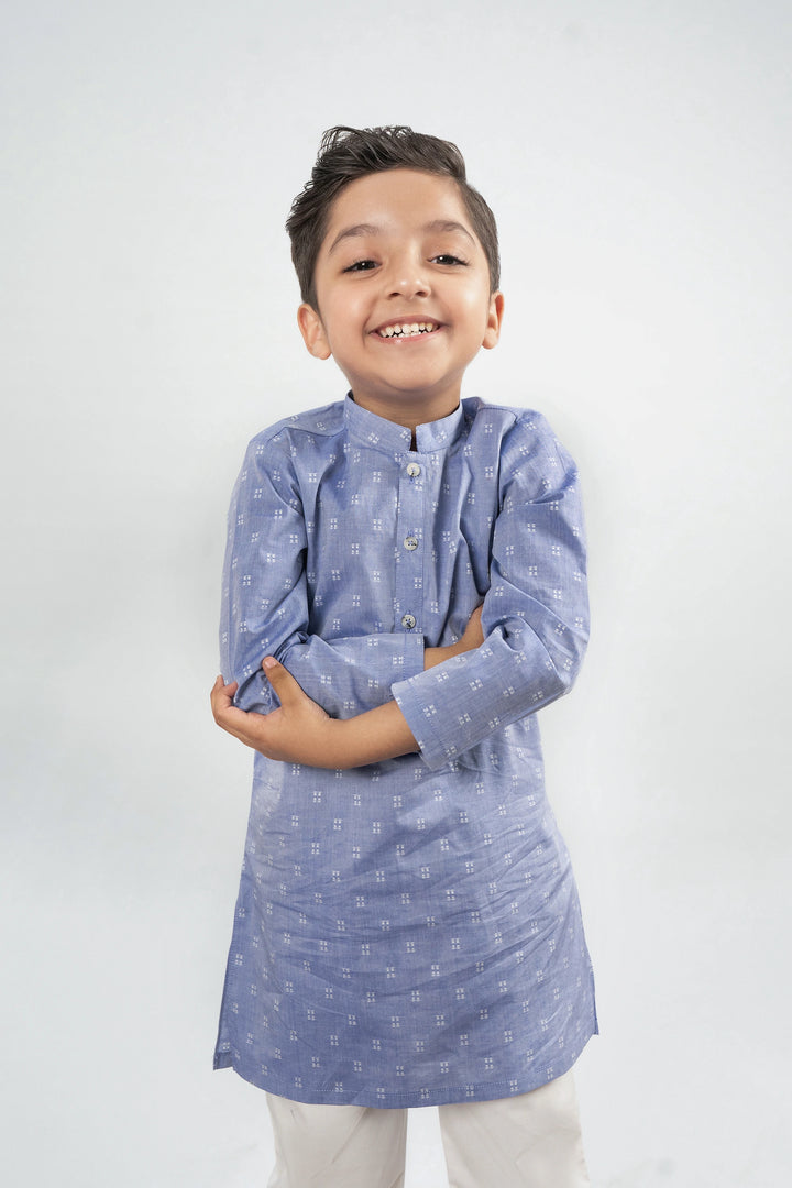 BOYS BLUE KURTA Reality