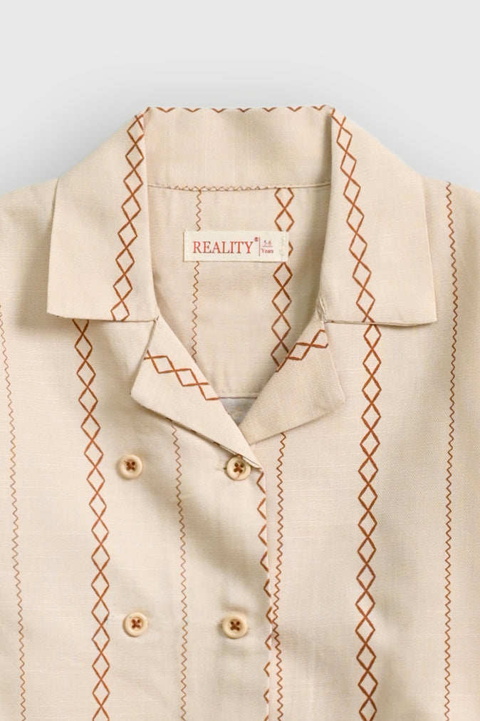 PATTERN POP BEIGE CO-ORD SET Reality