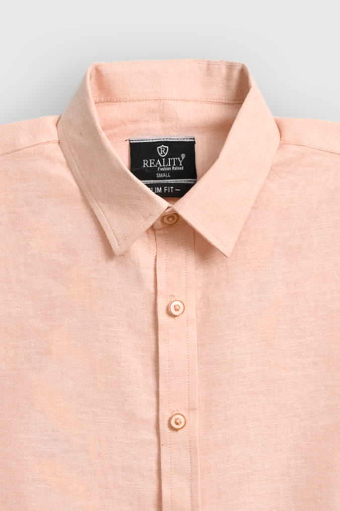 MEN PEACH CASUAL SHIRT Reality