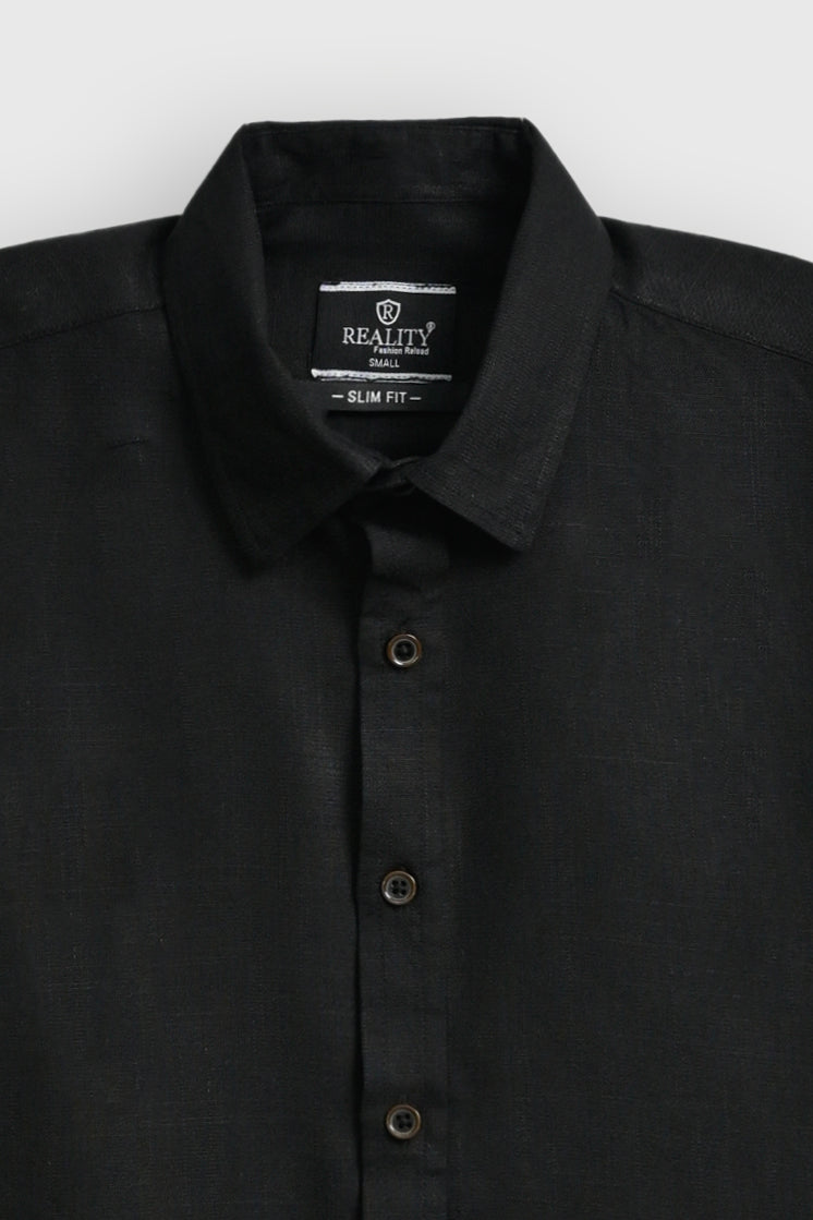 MEN Black CASUAL SHIRT Reality