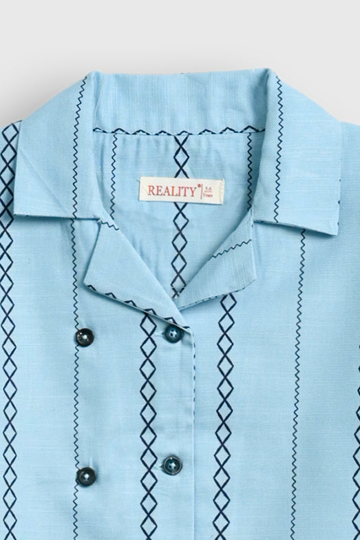 PATTERN POP SKY CO-ORD SET Reality