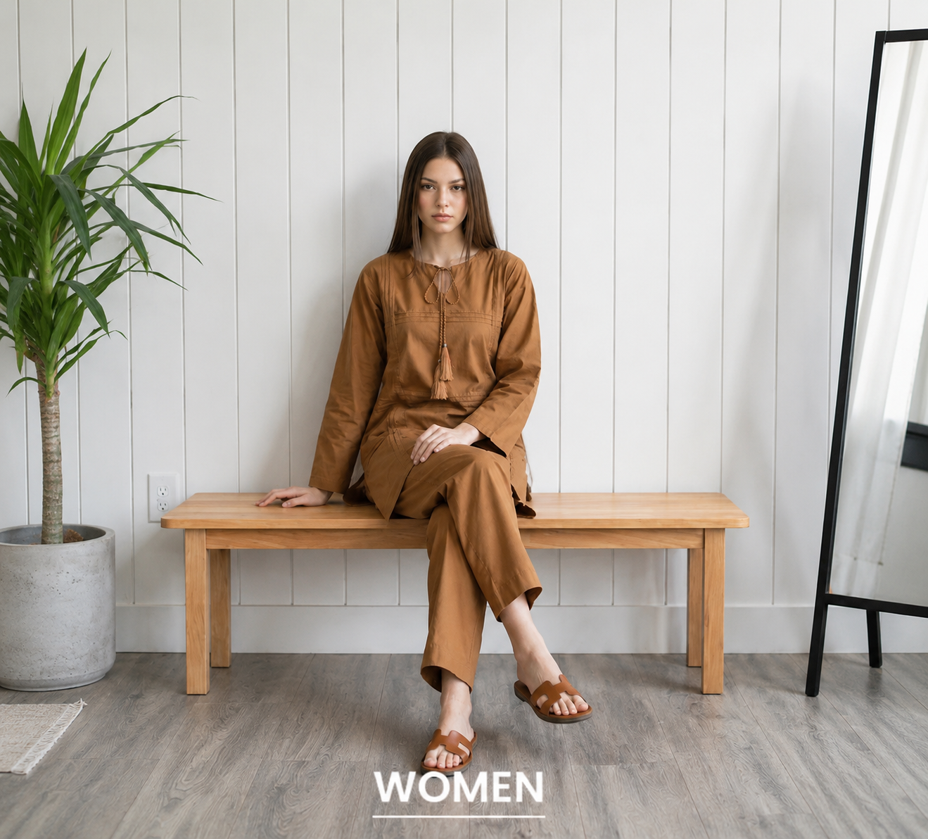 Women Sitting on table