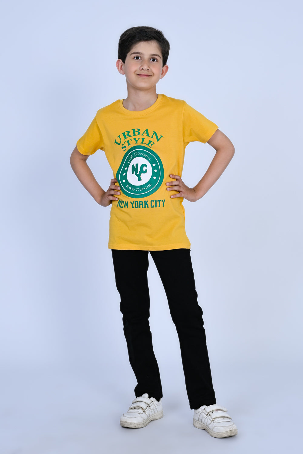 BOYS URBAN STYLE YELLOW T-SHIRT Reality