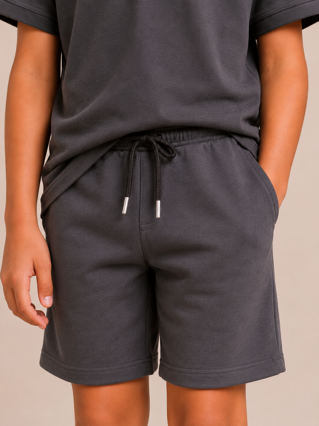 Boys DARK GRAY Cotton Shorts Reality