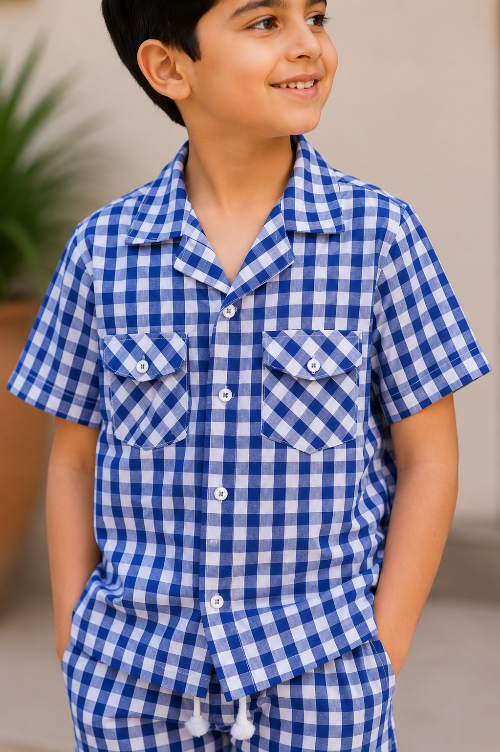 COAT COLLAR BLUE CASUAL SHIRT Reality