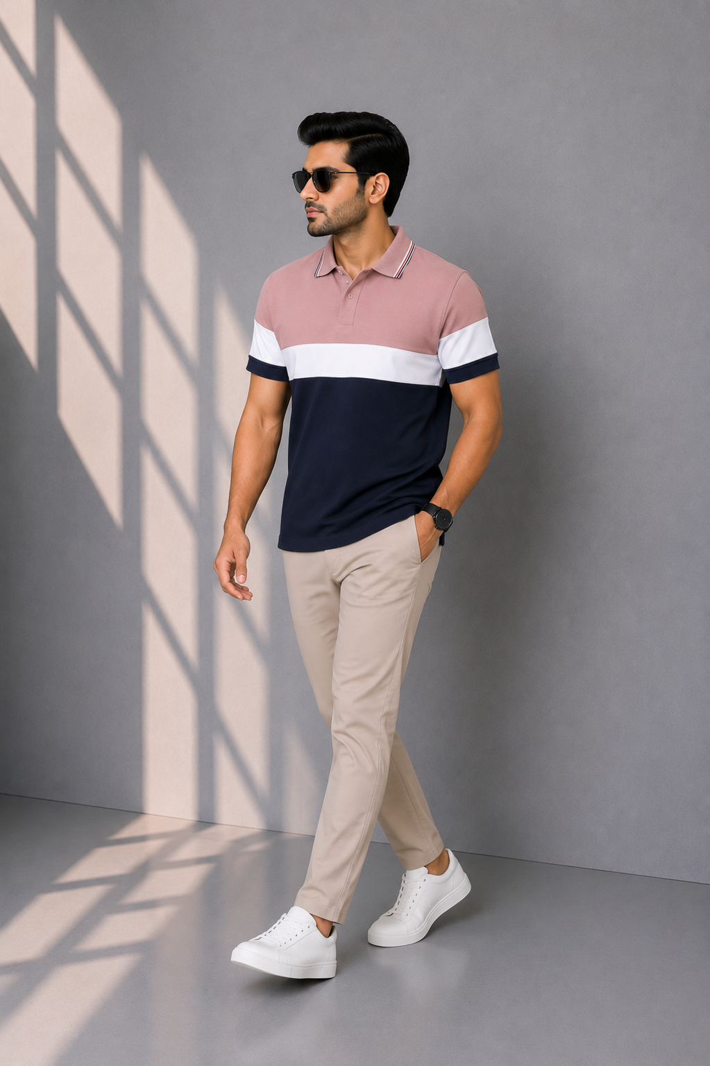MEN LIGHT BLUE POLO