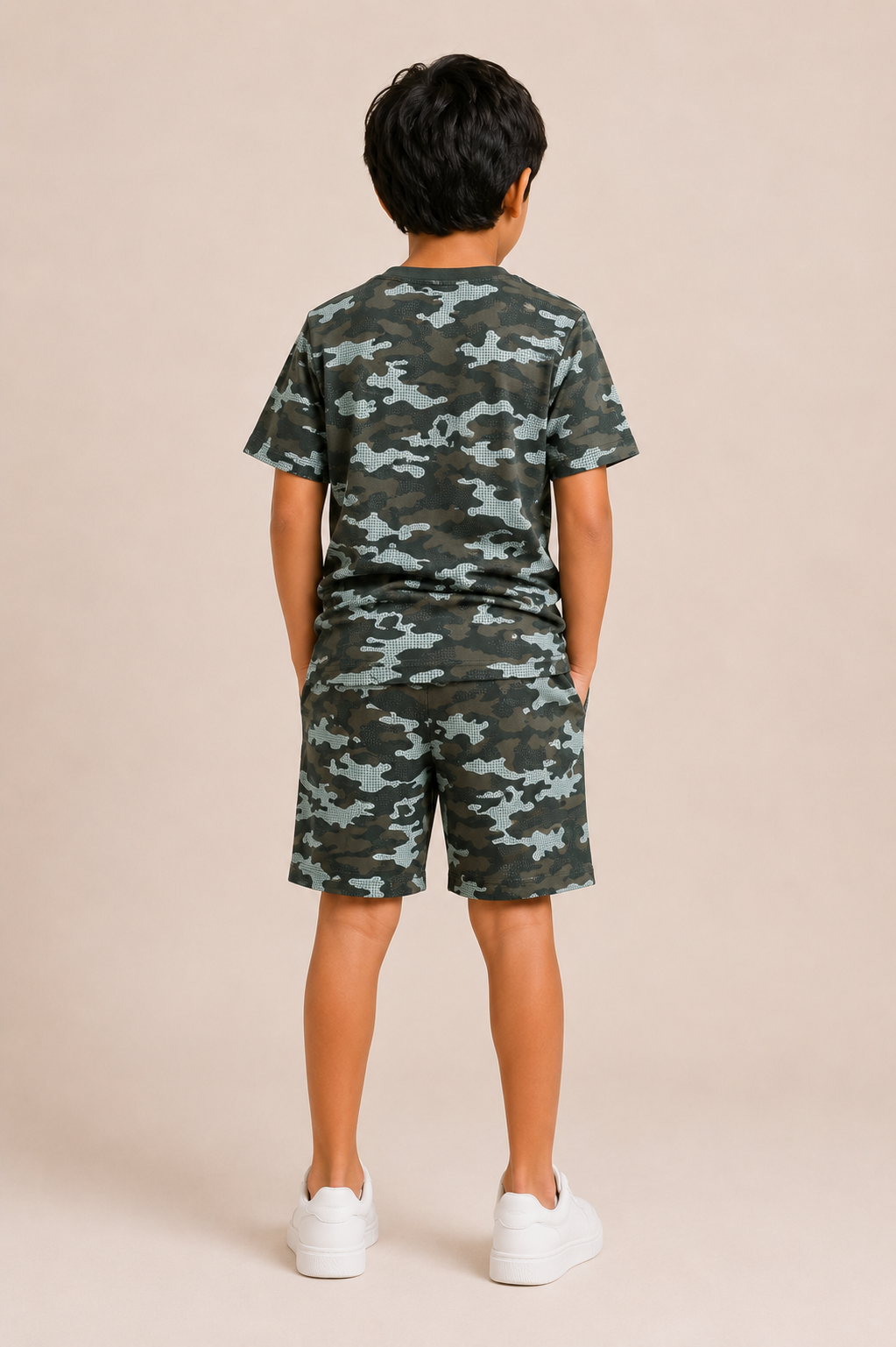 Boys ARMY GREEN T-SHIRT Reality