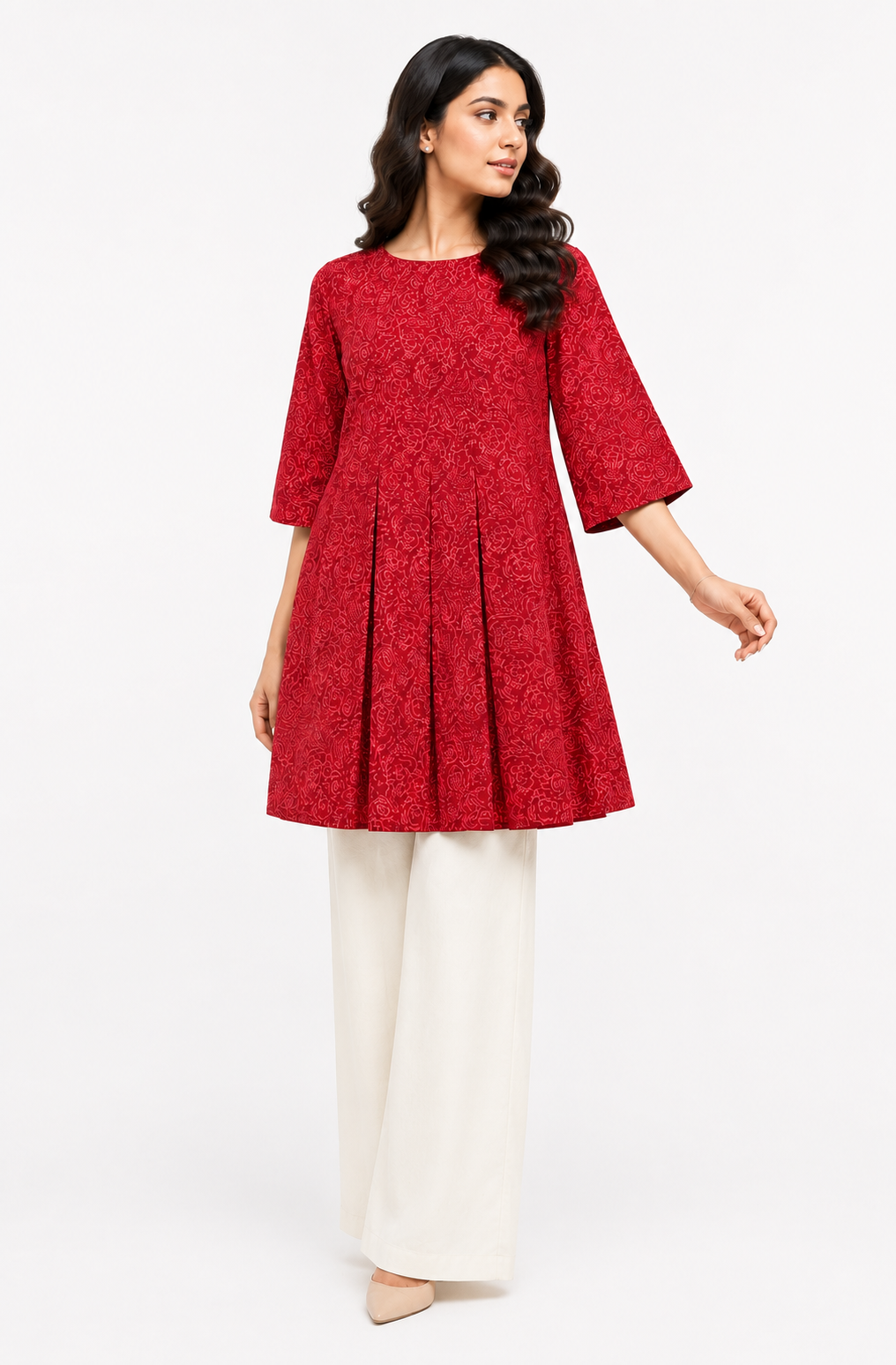 RED SCARLET SYMPHONY FROCK