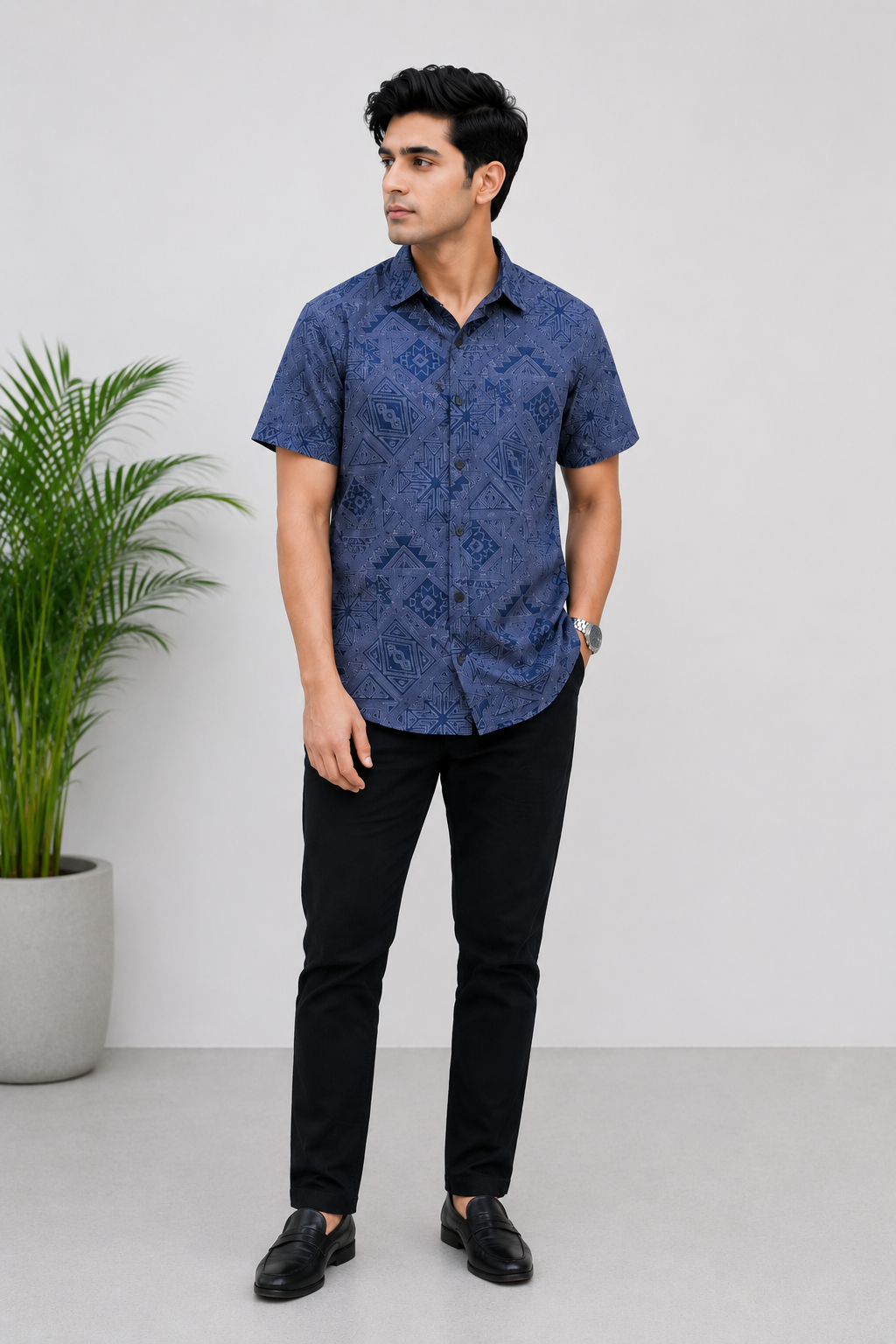 CASUAL BLUE SHIRT Reality