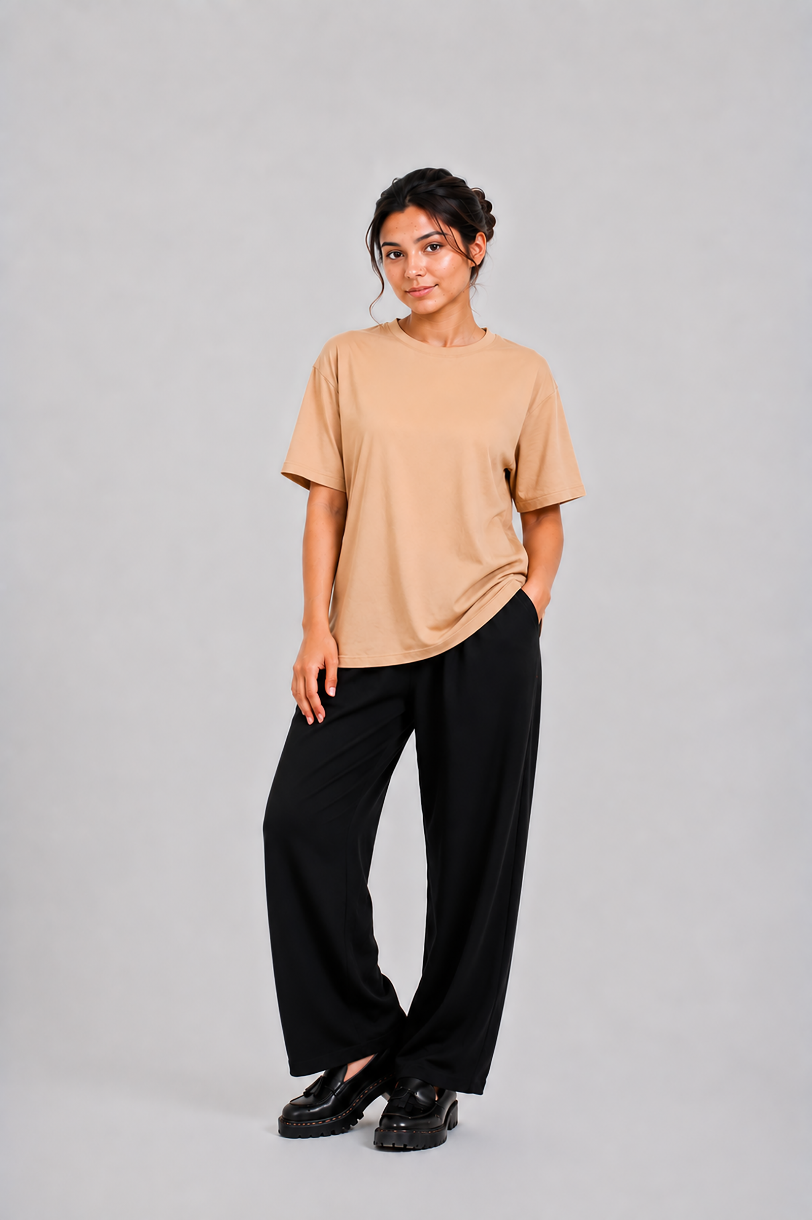LADIES DOWN SHOULDER SKIN T-SHIRT Reality