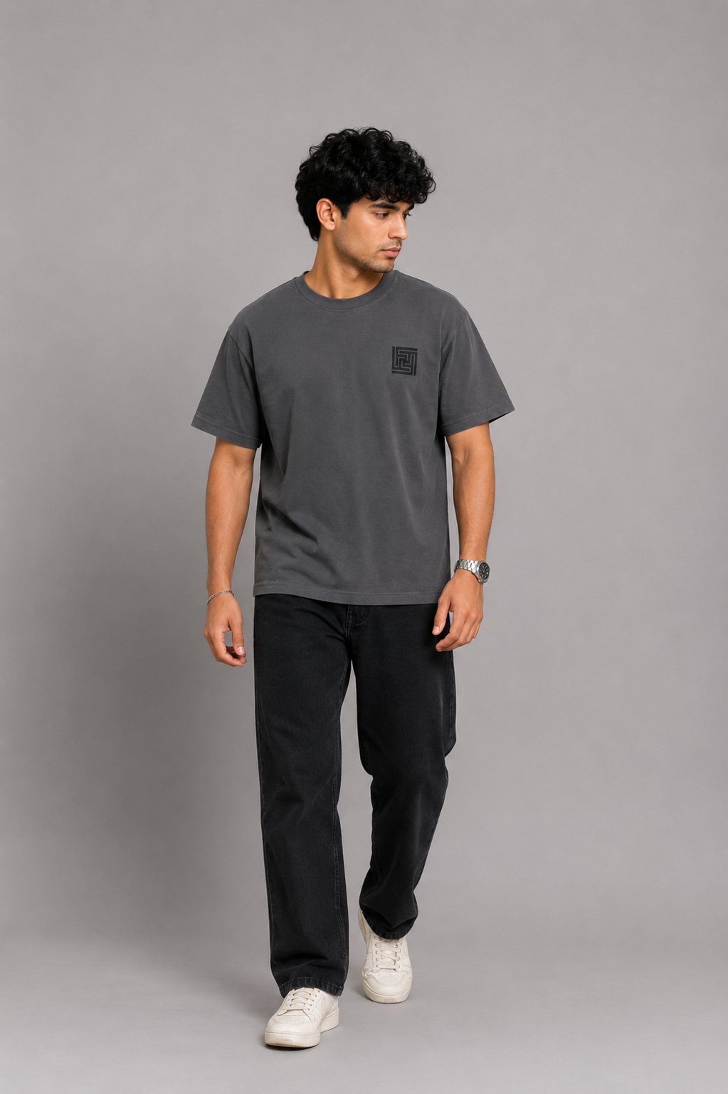 MEN DARK GRAY T-SHIRT Reality