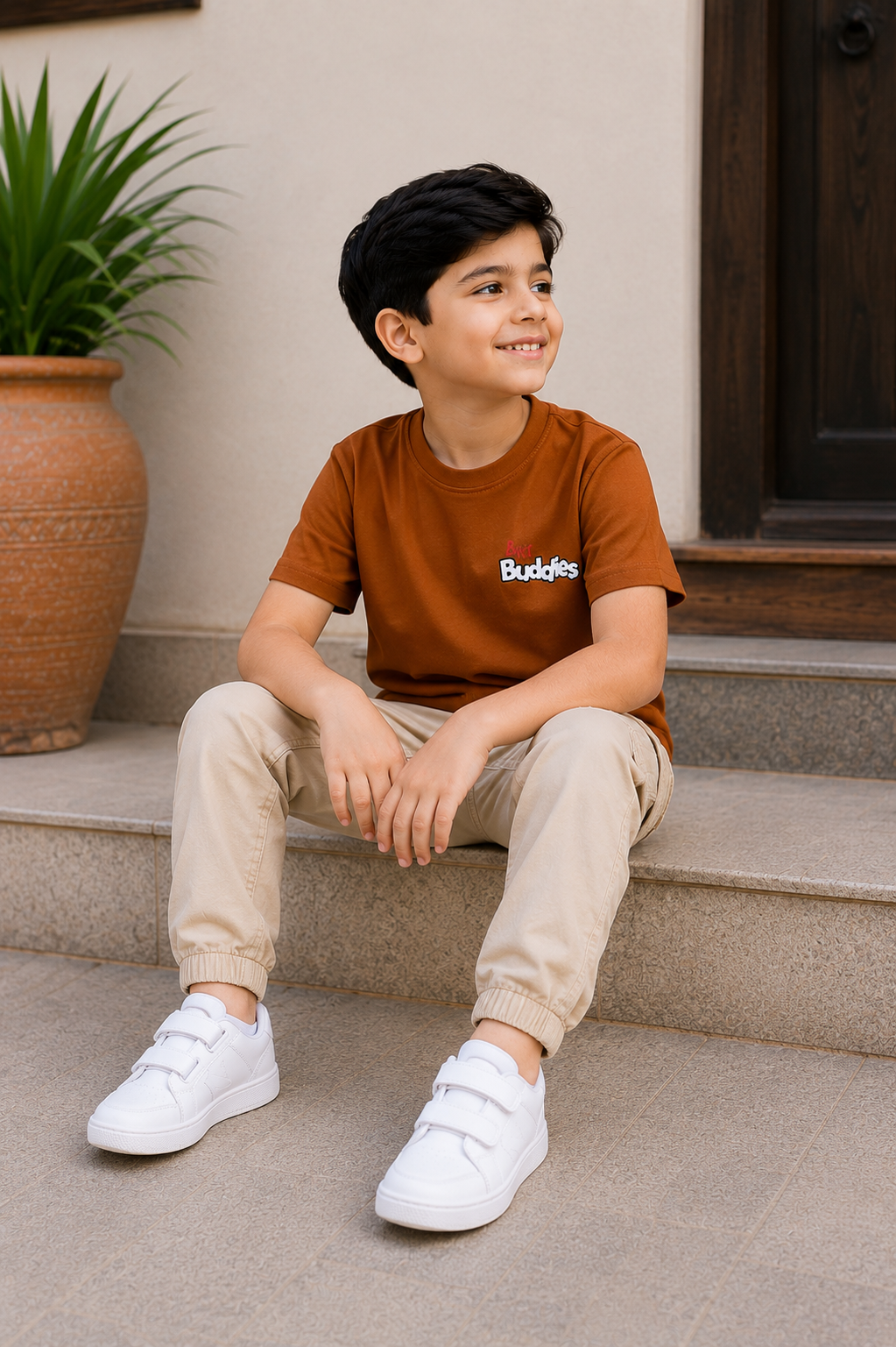 Boys BROWN T-SHIRT Reality