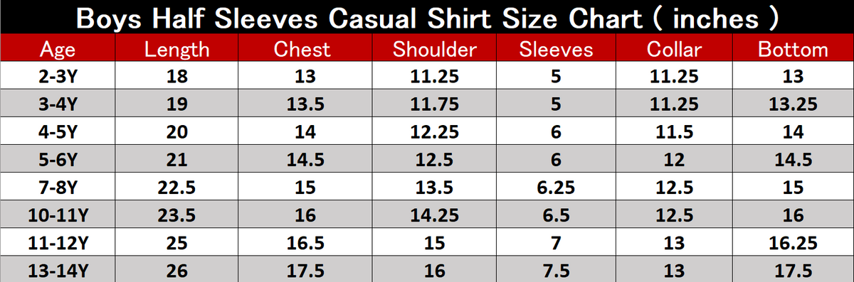 boys_halfsleeves_casual_sizechart