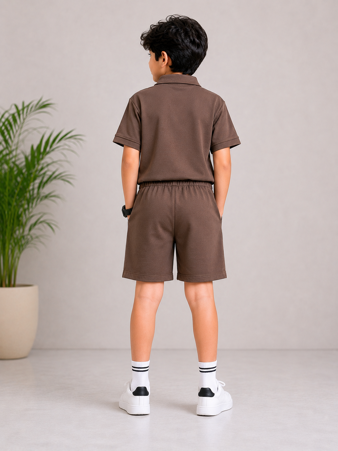 BOYS IMPORTED BROWN POLO Reality
