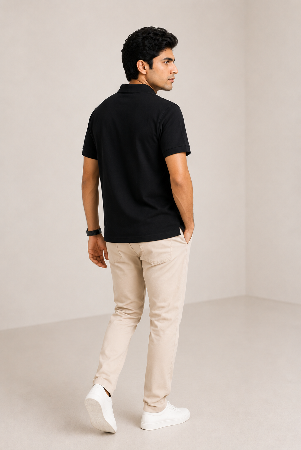 MEN BLACK POLO Reality