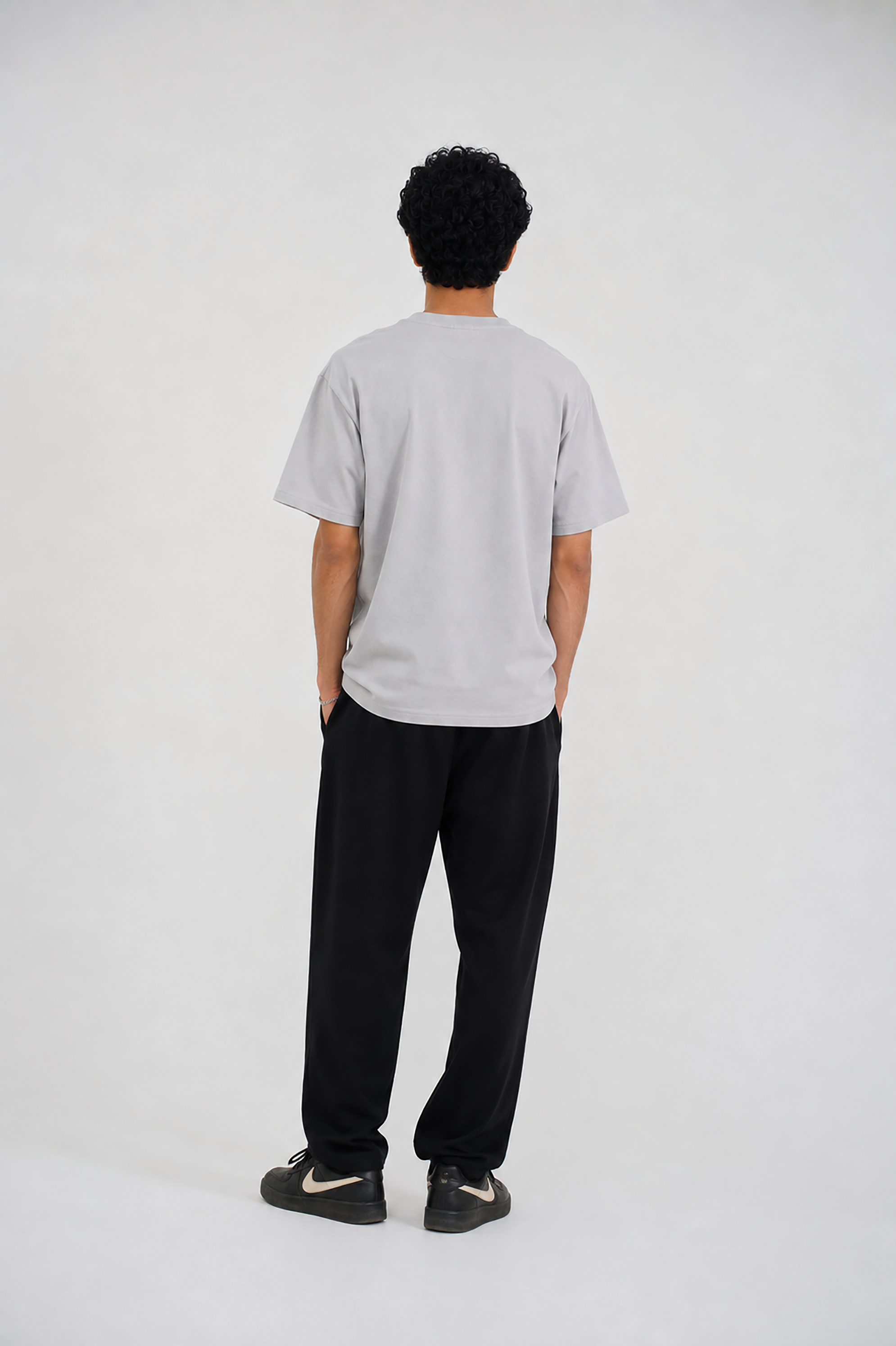 DOWN SHOULDER LIGHT GRAY T-SHIRT Reality