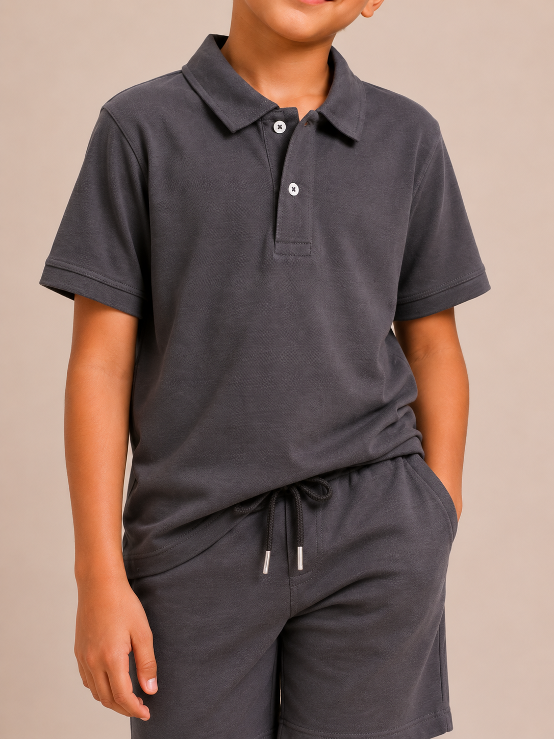Boys DARK GRAY Cotton Shorts Reality