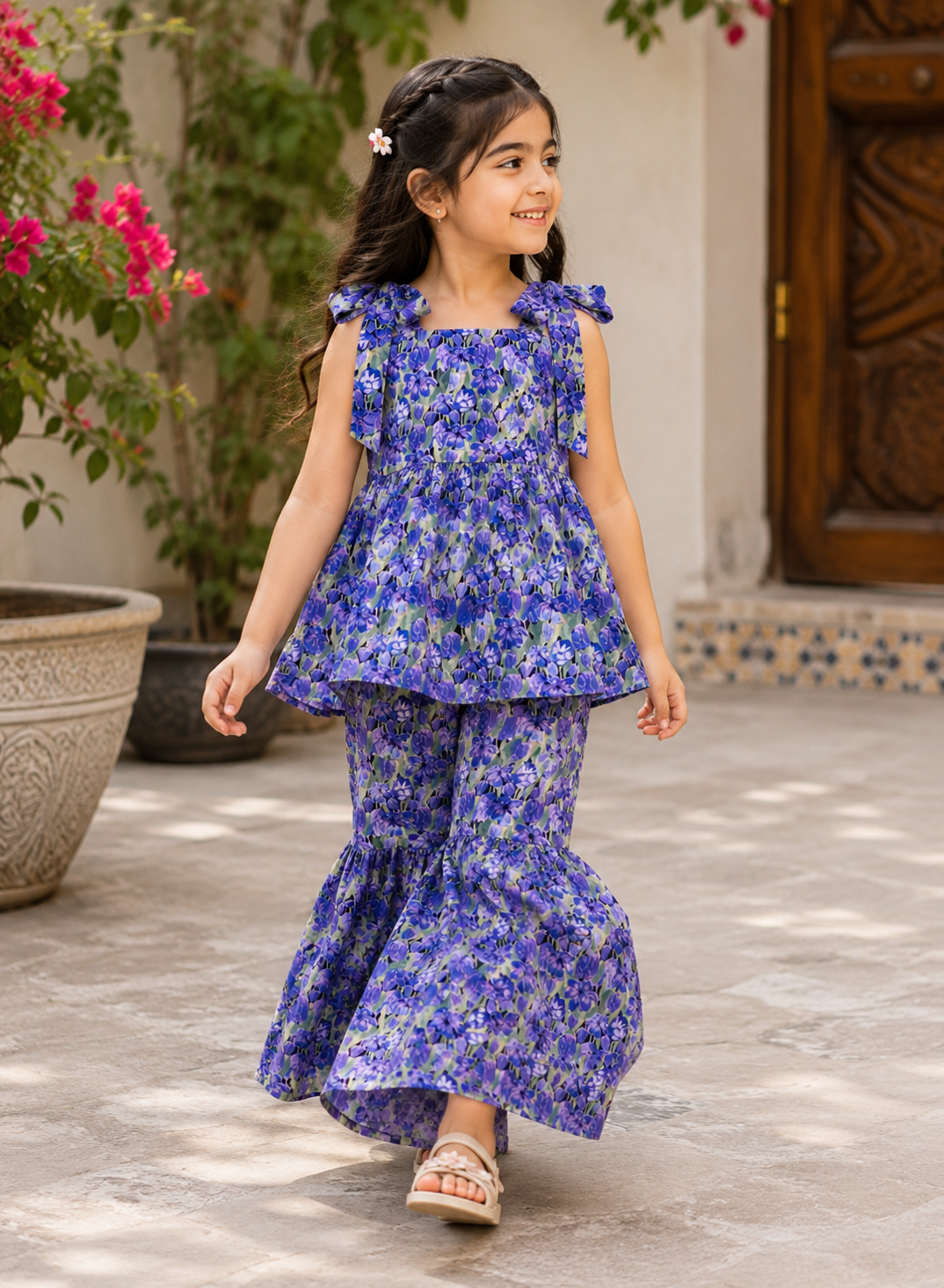 SPRING GARDEN TWIRL PURPLE SUIT Reality
